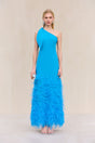 GHETA DRESS - LAKE BLUE