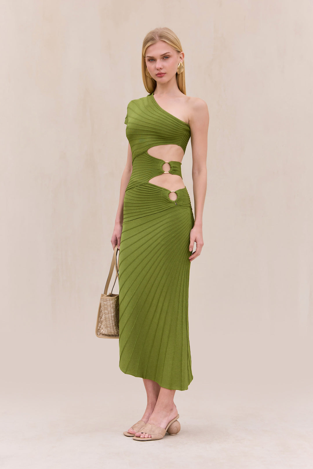cult gaia lurenz knit dress Cult Gaia Lurenz Midi Knit Dress