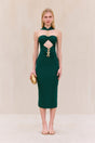 CRISTOS KNIT DRESS - FOREST GREEN