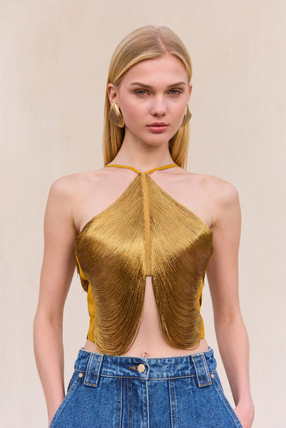 QUELLA TOP - DARK GOLD – CULT GAIA
