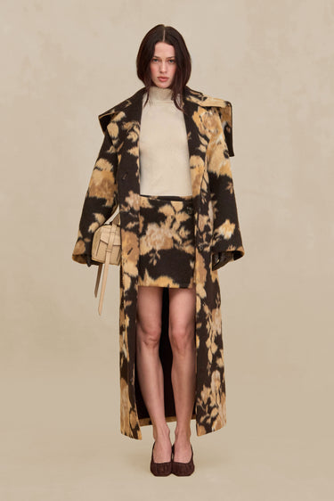 LINDEN COAT - WHEAT MULTI | LINDEN COAT - WHEAT MULTI | Secondary image
