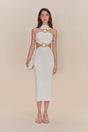 AMBAR KNIT DRESS - OFF WHITE
