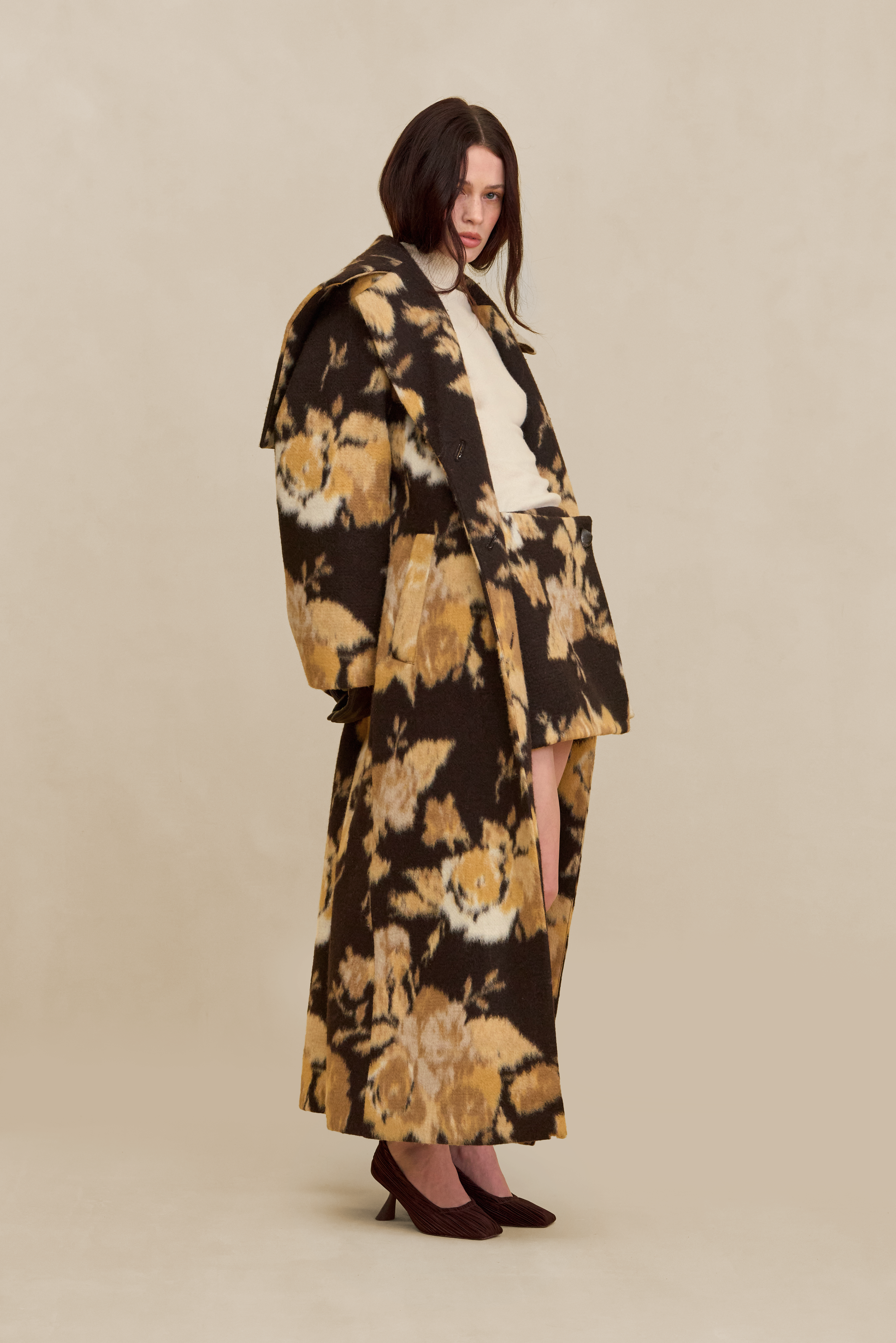 LINDEN COAT - WHEAT MULTI