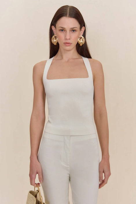 BARI KNIT SHORT - OFF WHITE