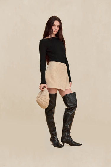 LOTTIE BODYSUIT SWEATER - BLACK | LOTTIE BODYSUIT SWEATER - BLACK | Secondary image