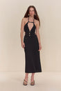 EVALEIGH KNIT DRESS - BLACK