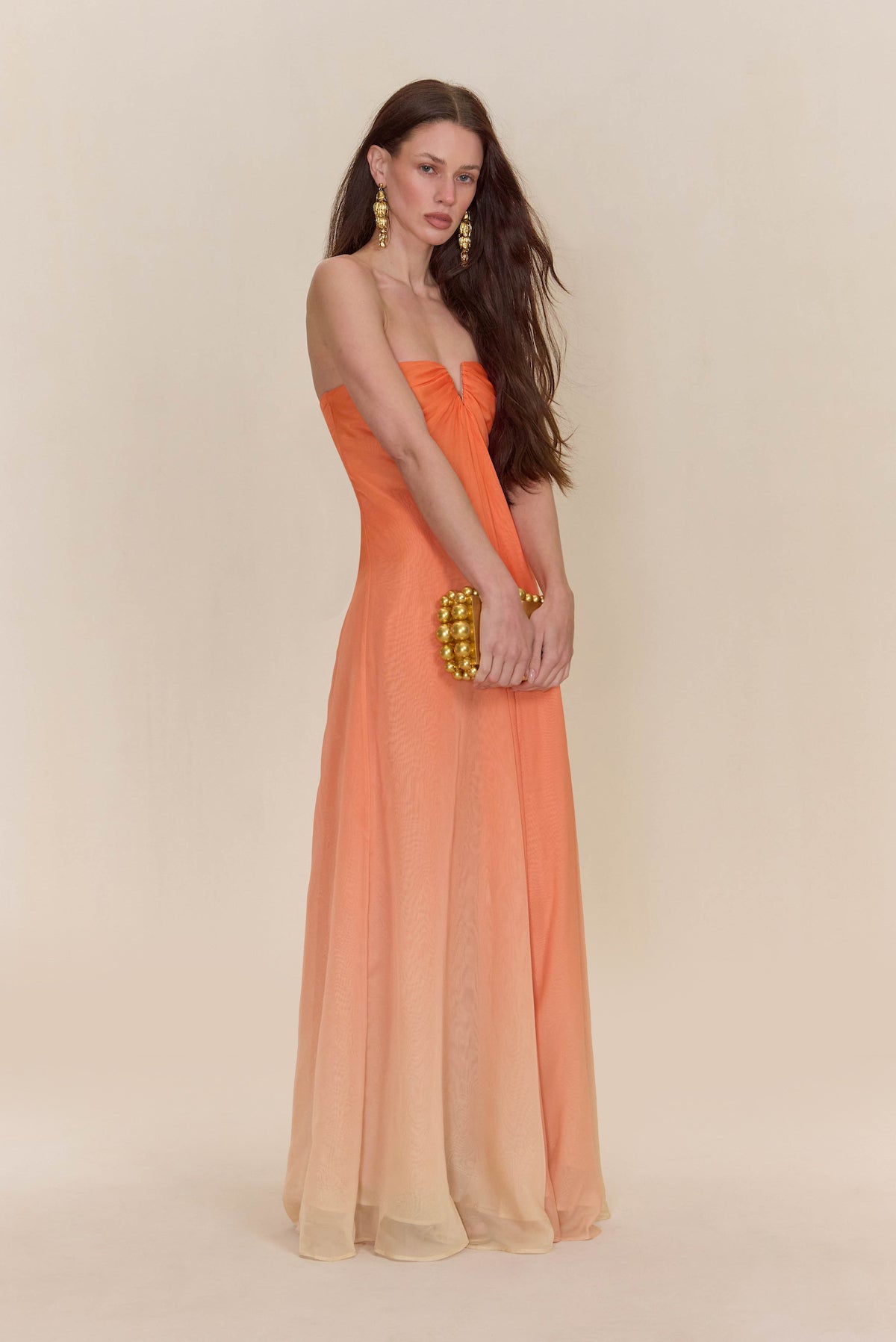 dress the population janelle Dress the Population Janelle Geometric Sequin Mermaid Gown - Gold Multi