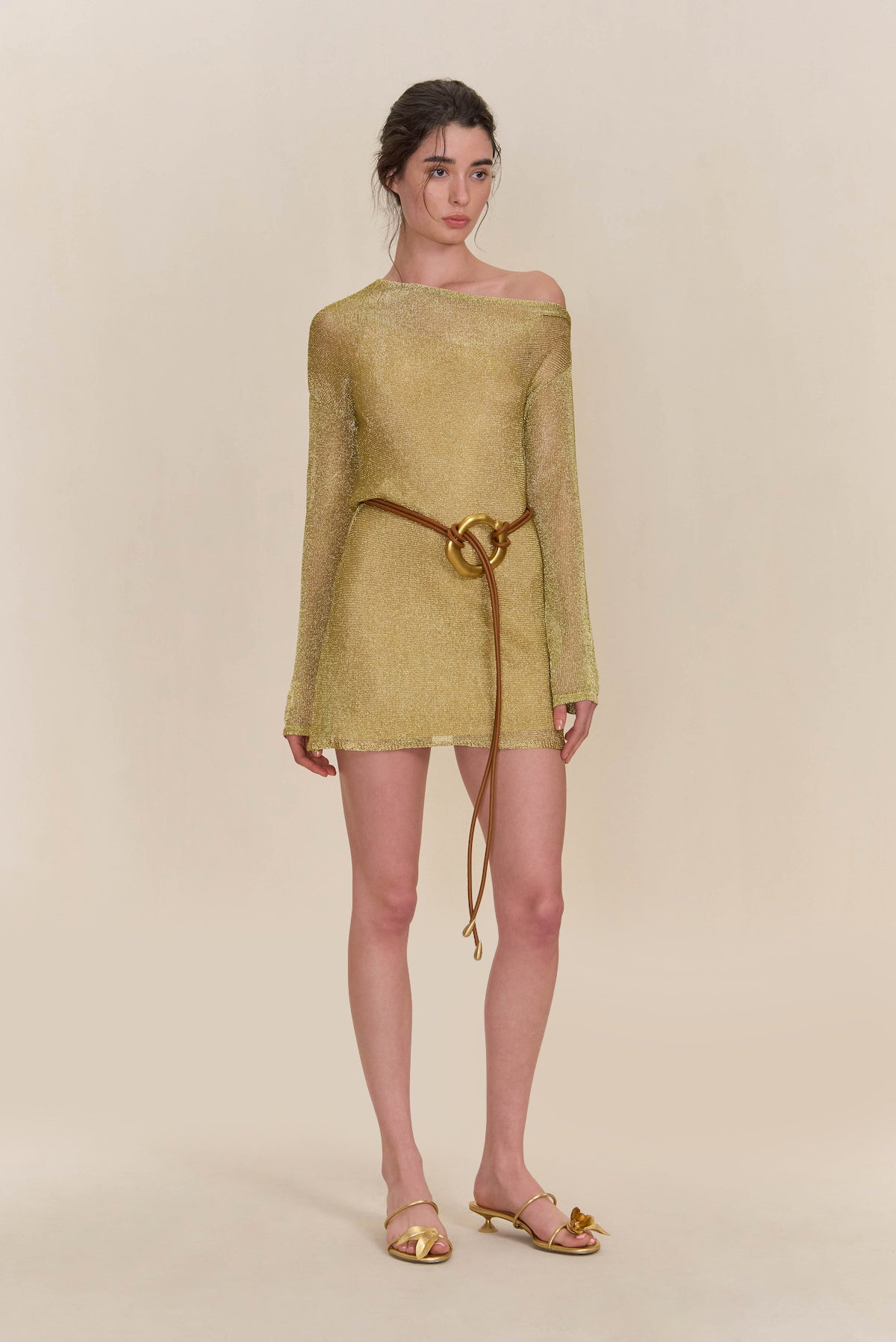 KARISHMA KNIT DRESS - GOLD CULT GAIA KARISHMA KNIT DRESS - GOLD CULT GAIA