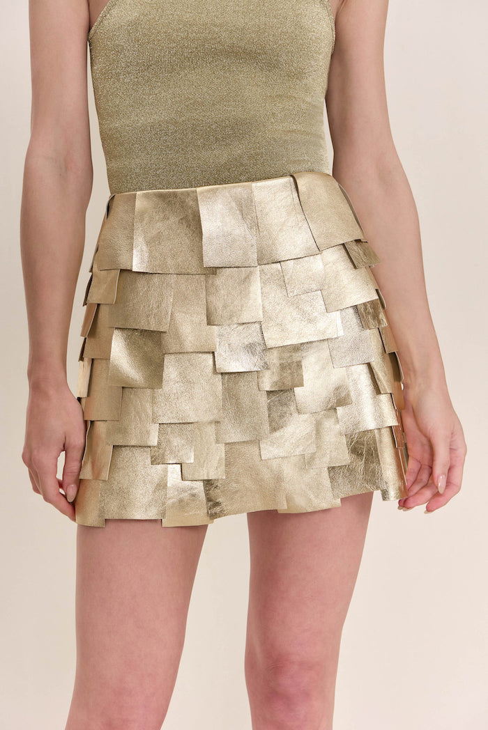 CARLEY SKIRT - GOLD