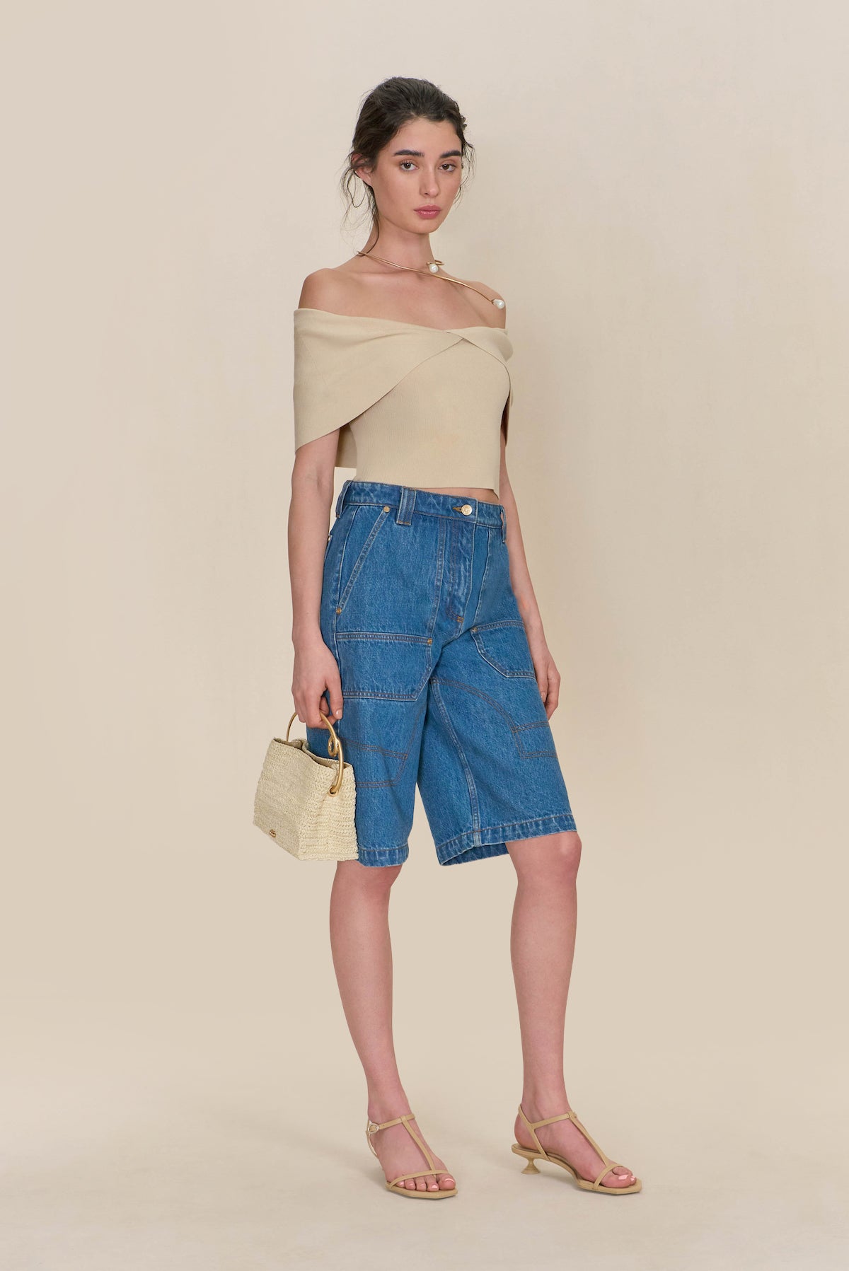 PRESCOTT KNIT TOP - BEACH