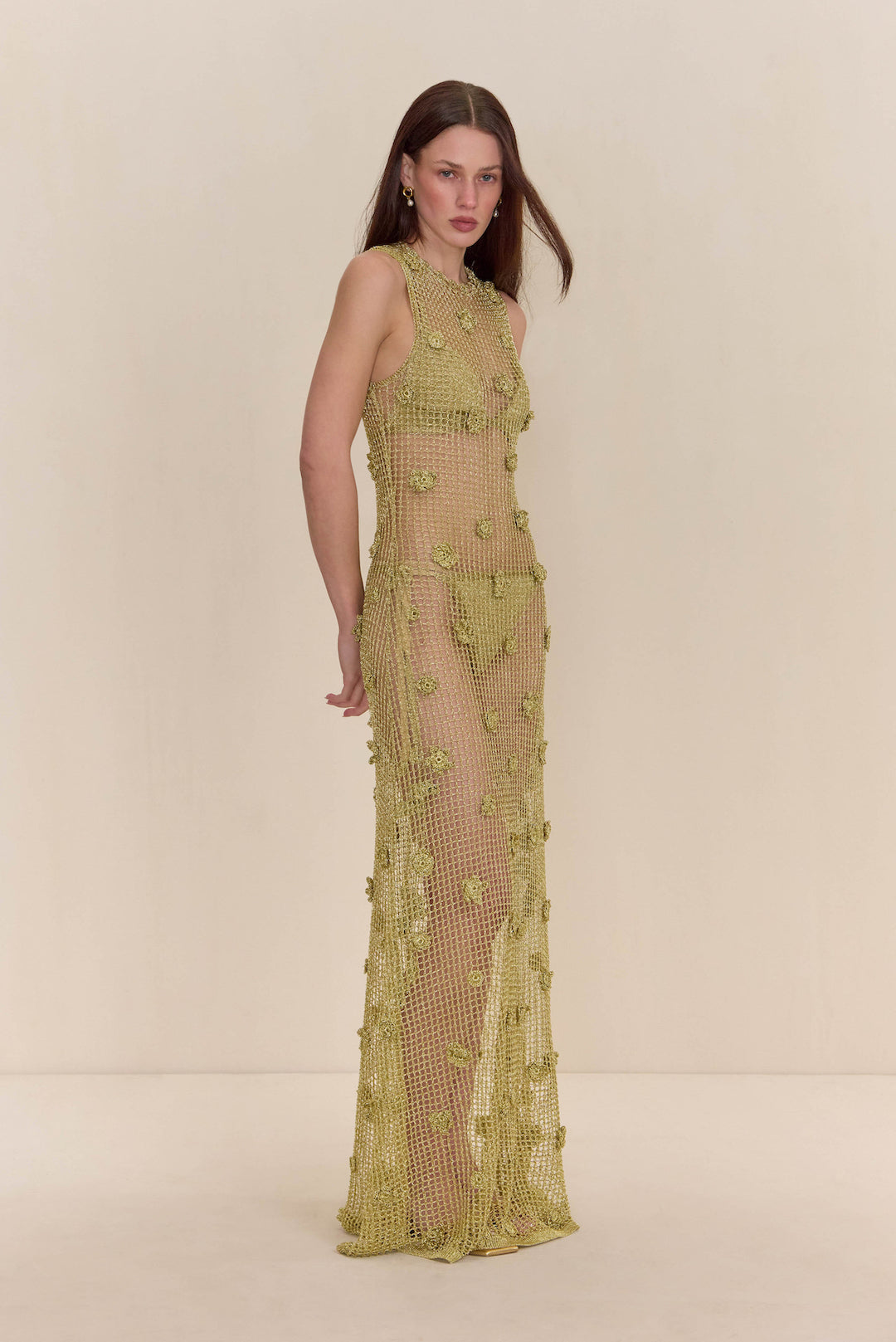 VERMEER DRESS - GOLD