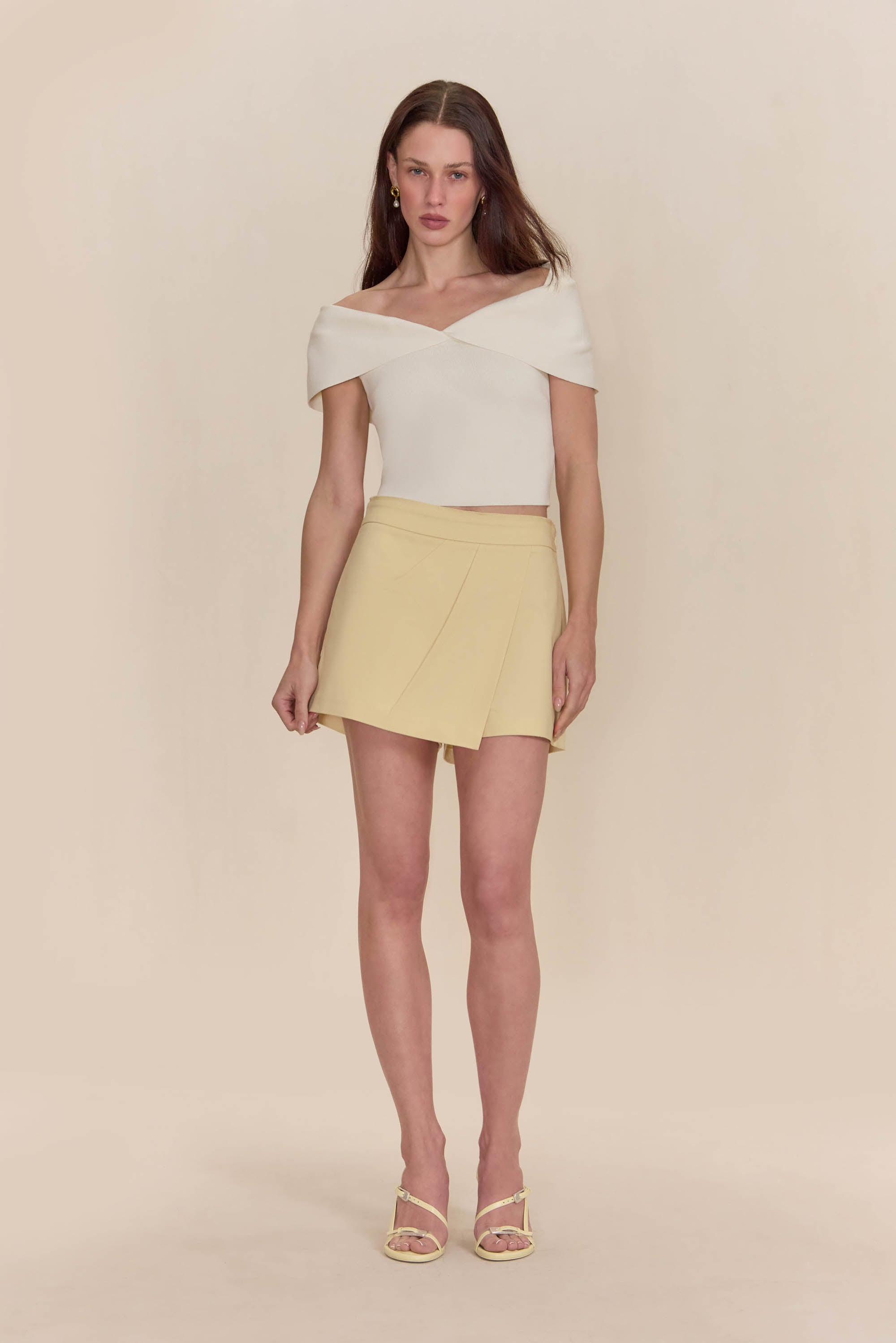 PRESCOTT KNIT TOP - OFF WHITE