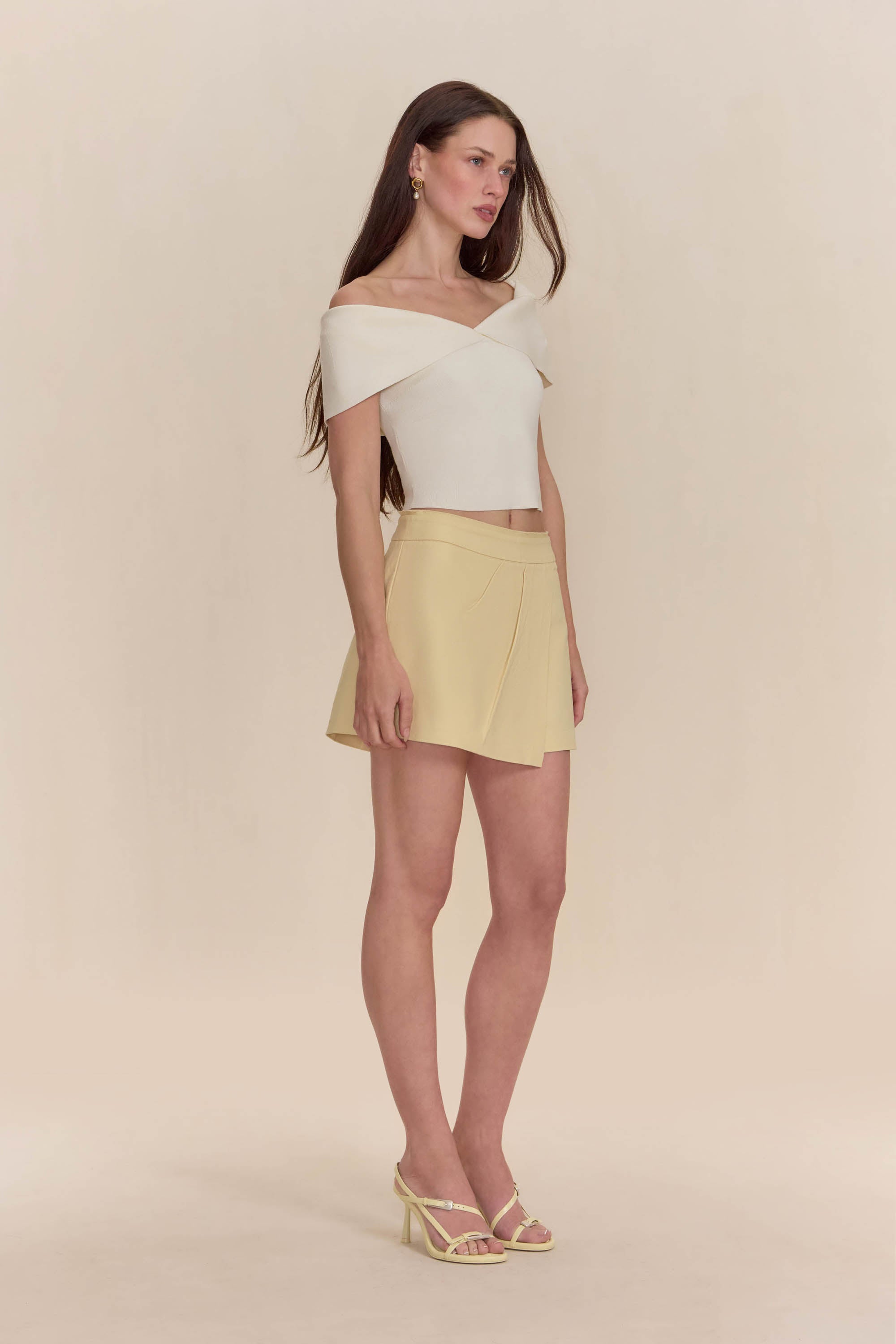 PRESCOTT KNIT TOP - OFF WHITE