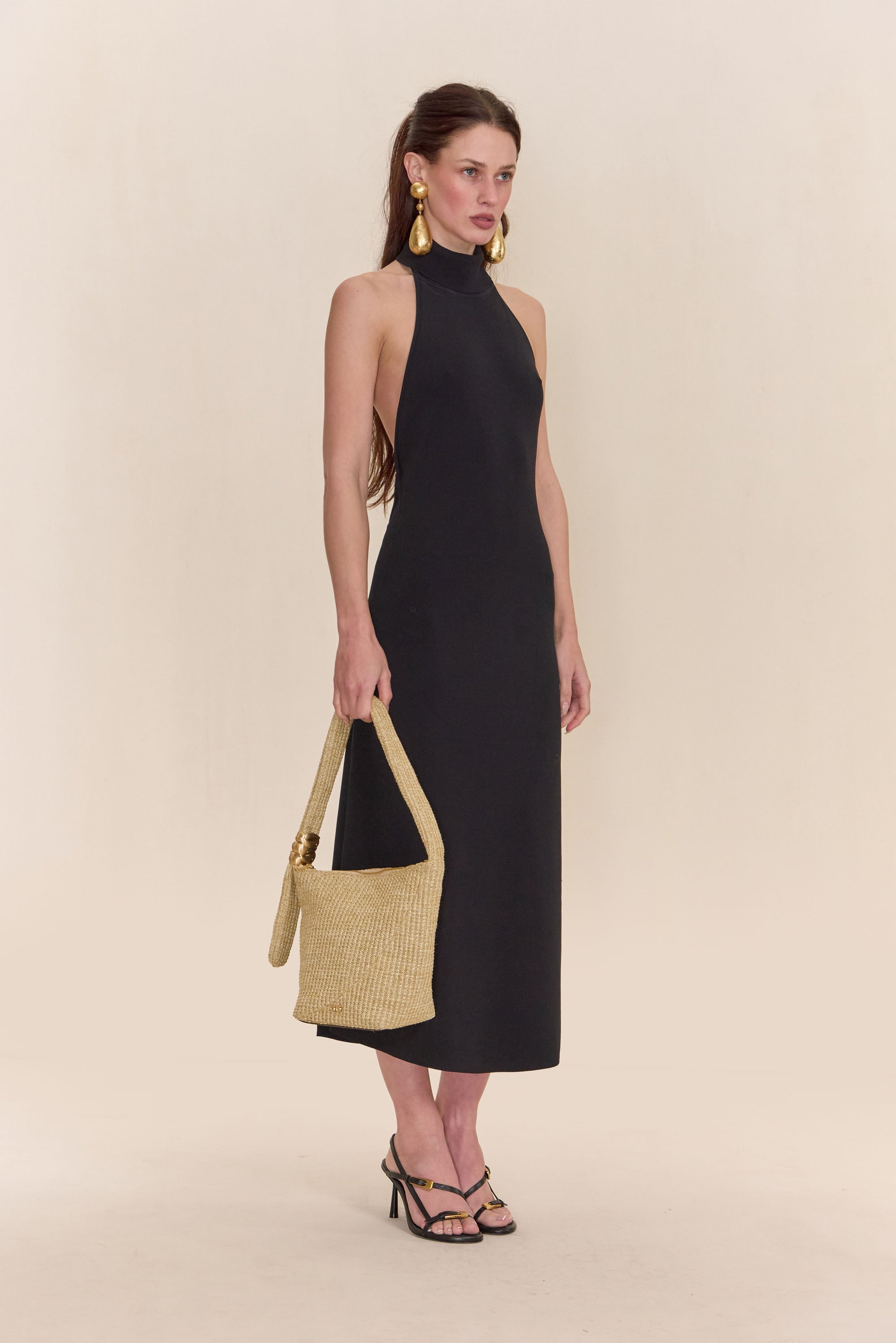 KATARA KNIT DRESS - BLACK