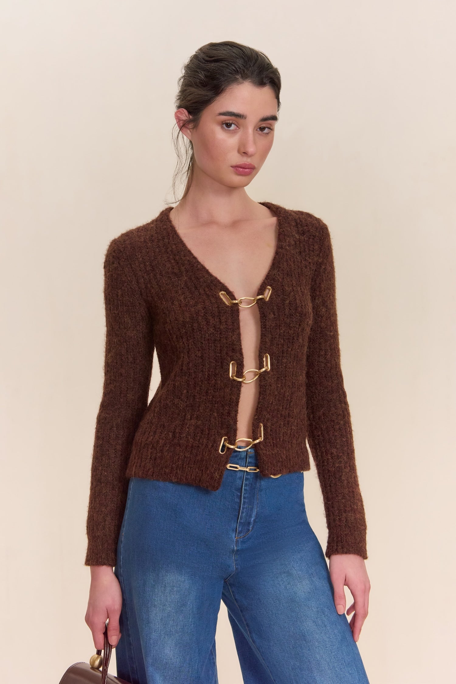 ADEL KNIT CARDIGAN - JAVA