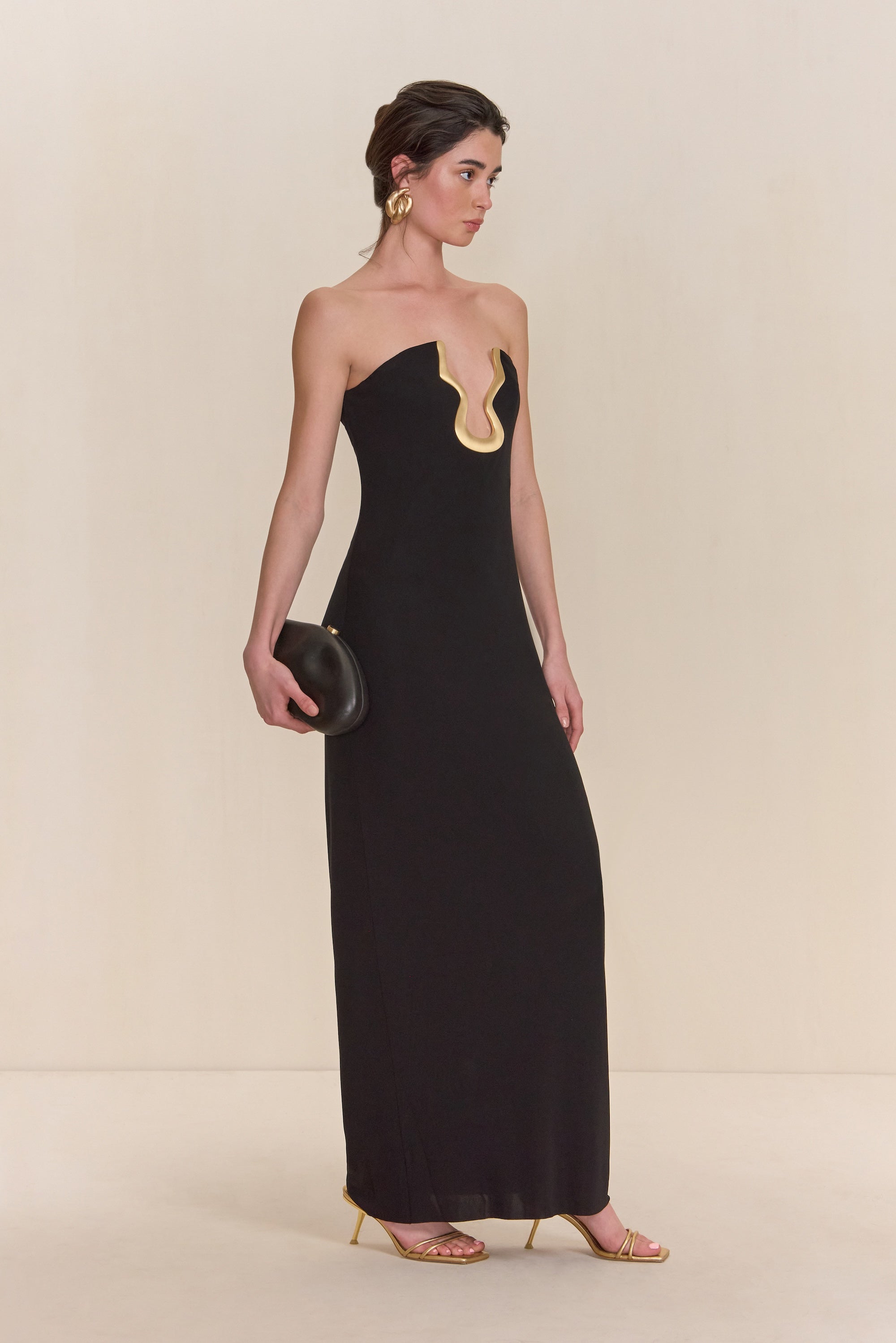 ABRIL GOWN - BLACK