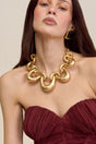 TAYLOR CHOKER - GOLD FOILED WOOD