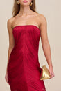 LARISSA DRESS - MERLOT