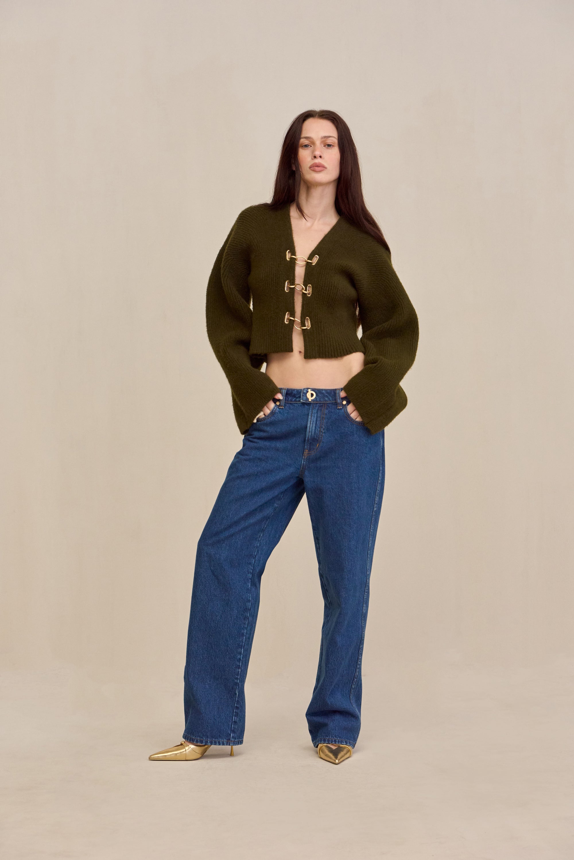 MAYALU CARDIGAN - DEEP ROSEMARY