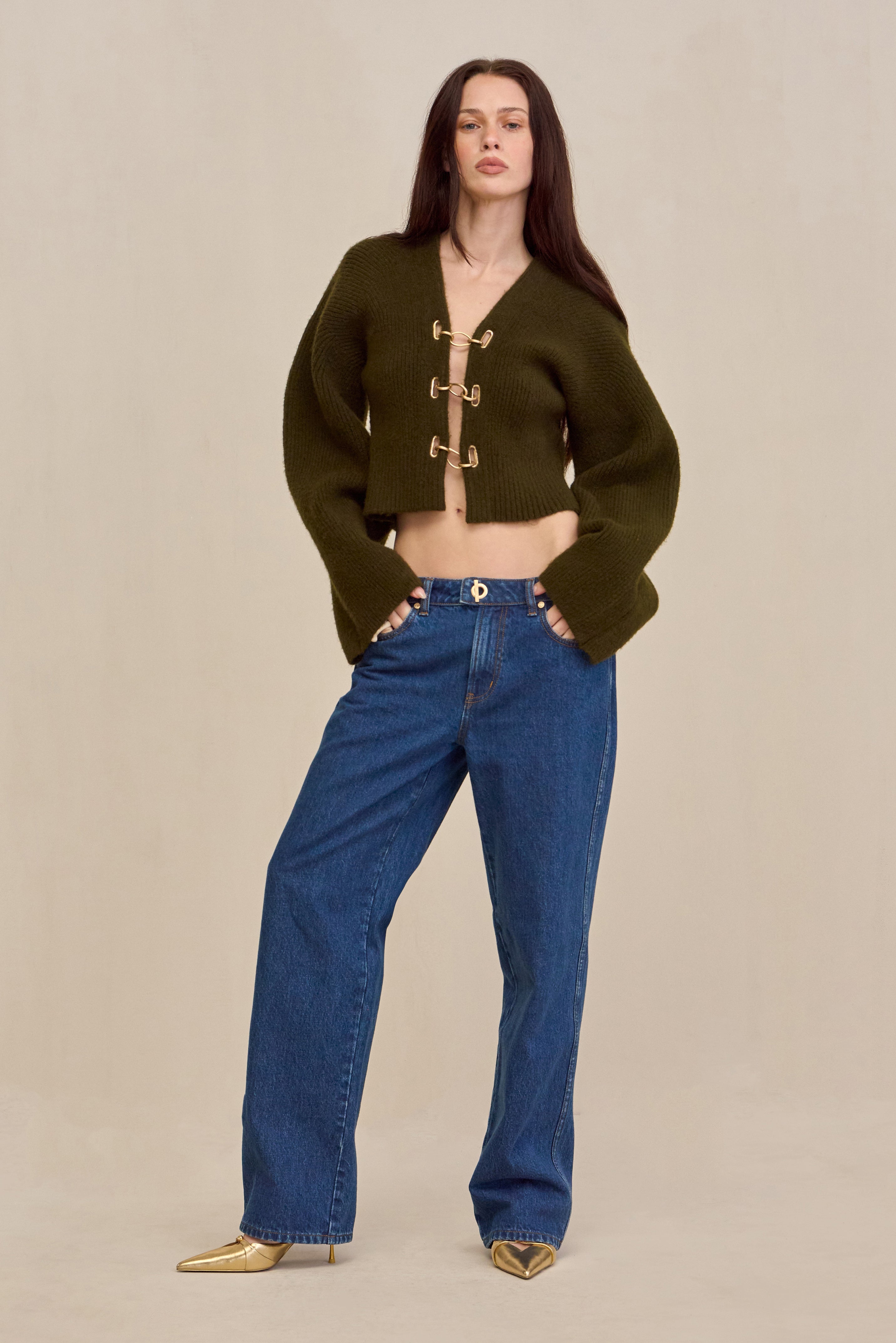 MAYALU CARDIGAN - DEEP ROSEMARY