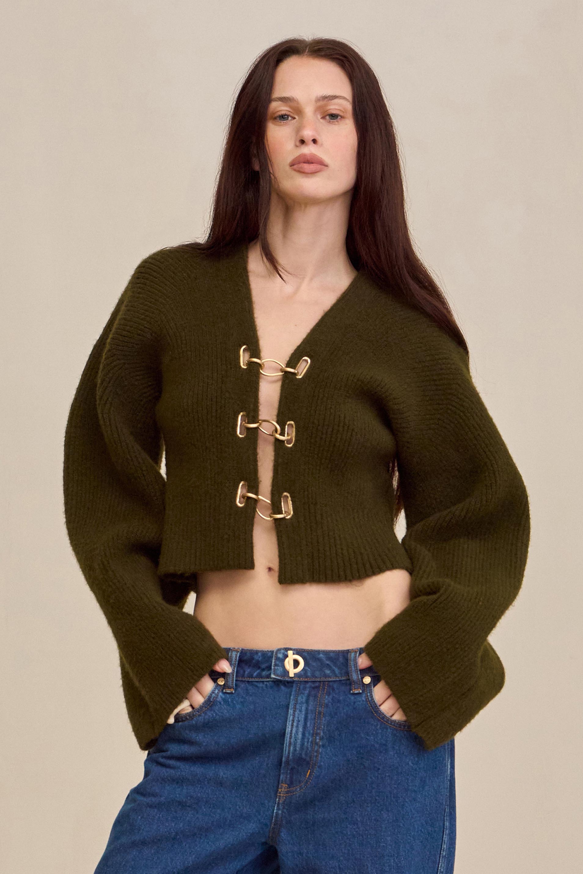 MAYALU CARDIGAN - DEEP ROSEMARY