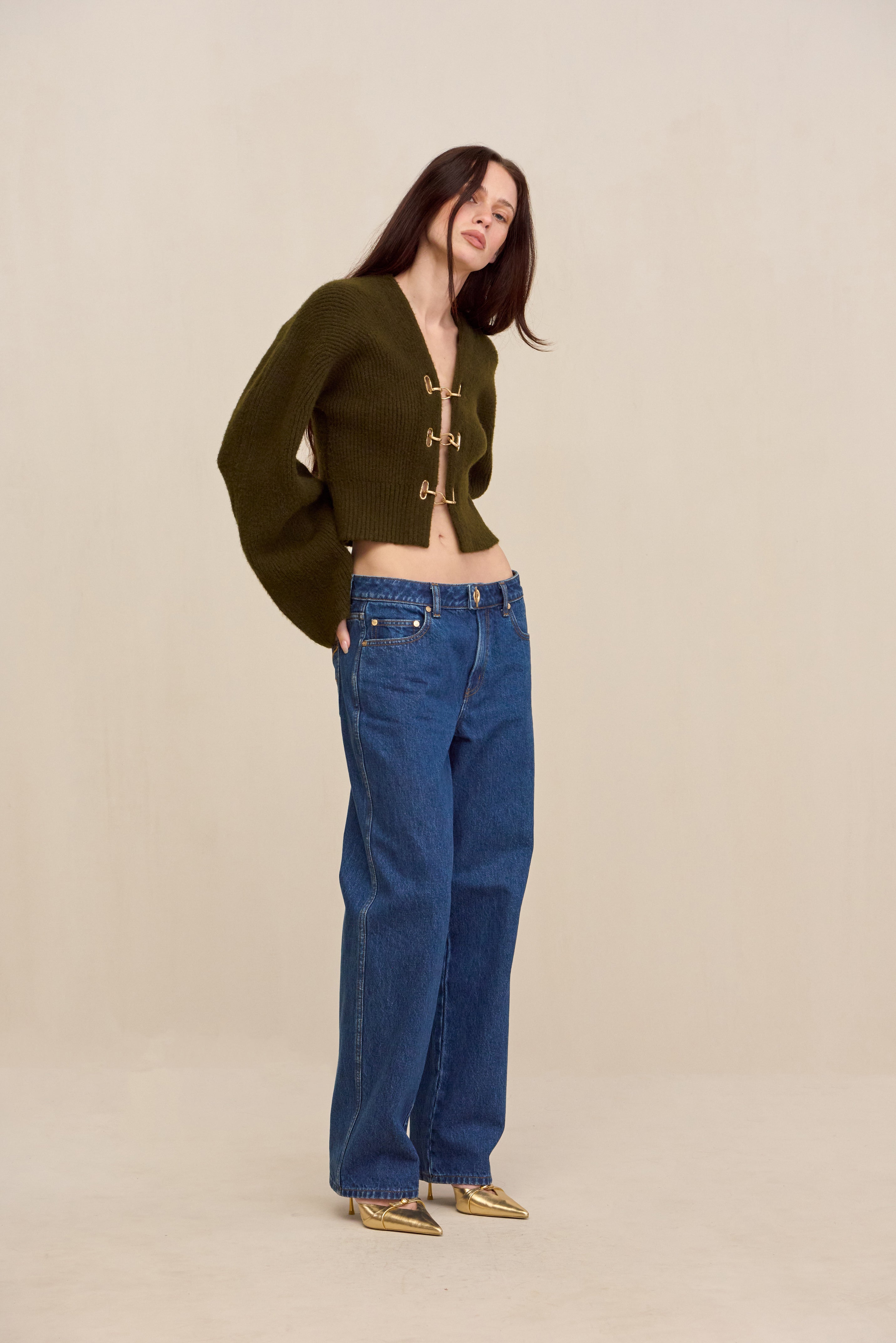 MAYALU CARDIGAN - DEEP ROSEMARY