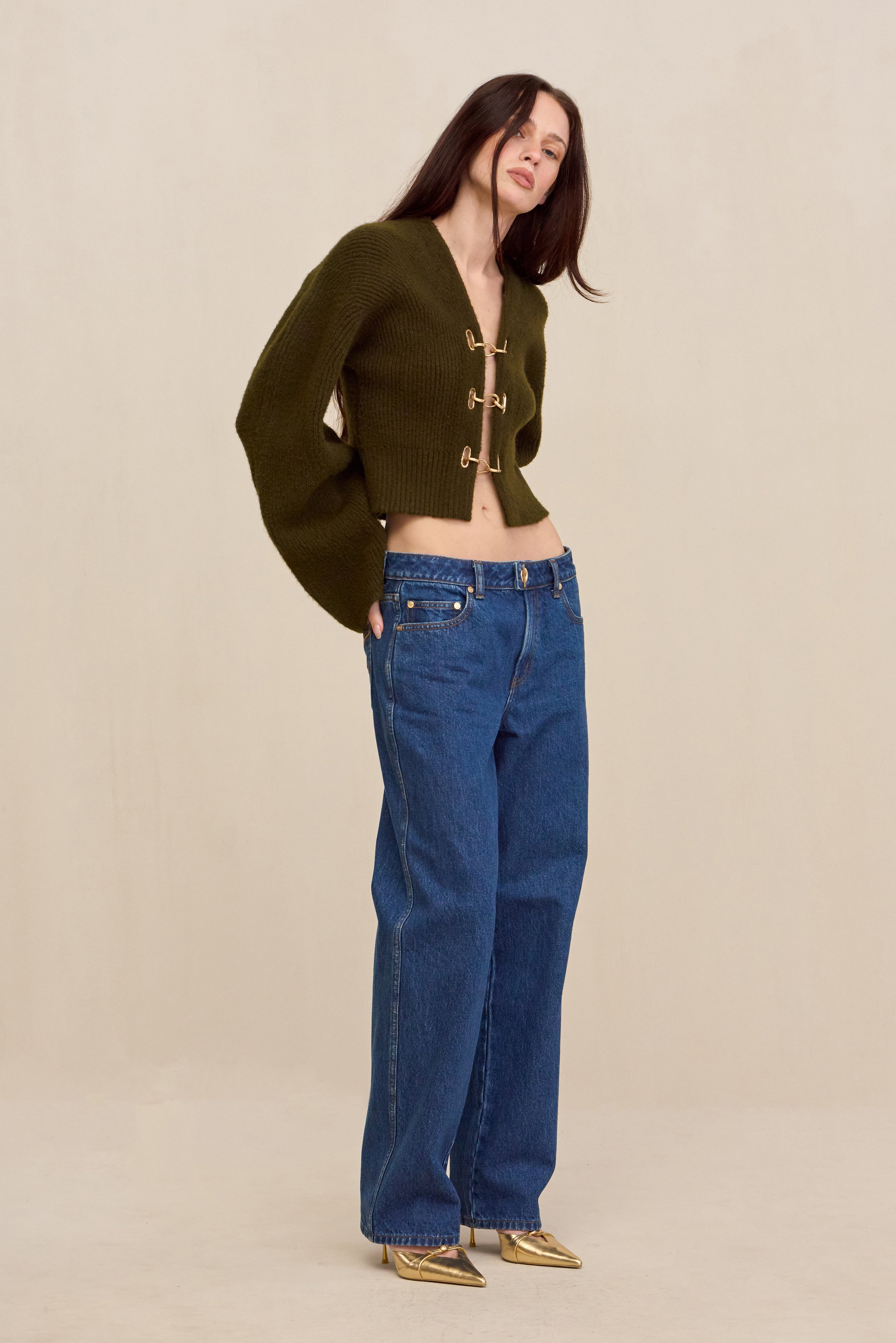 MAYALU CARDIGAN - DEEP ROSEMARY