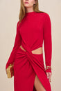 KERI GOWN - MERLOT
