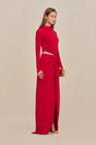 KERI GOWN - MERLOT