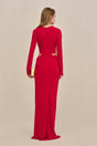 KERI GOWN - MERLOT