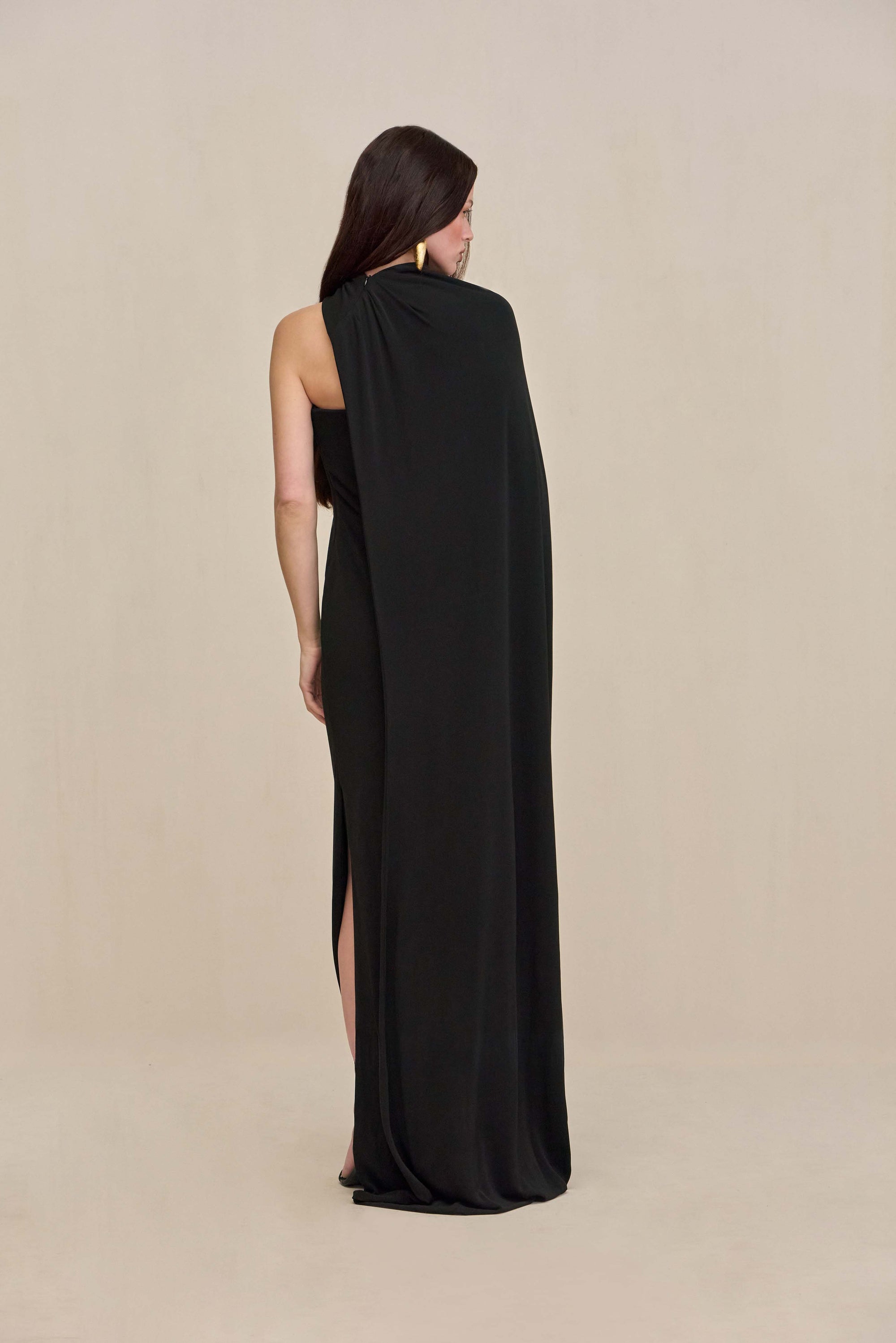 CORSICA GOWN - BLACK