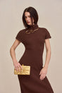 CHRYSTA KNIT DRESS - JAVA