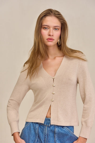 MACE KNIT CARDIGAN - BEACH – CULT GAIA