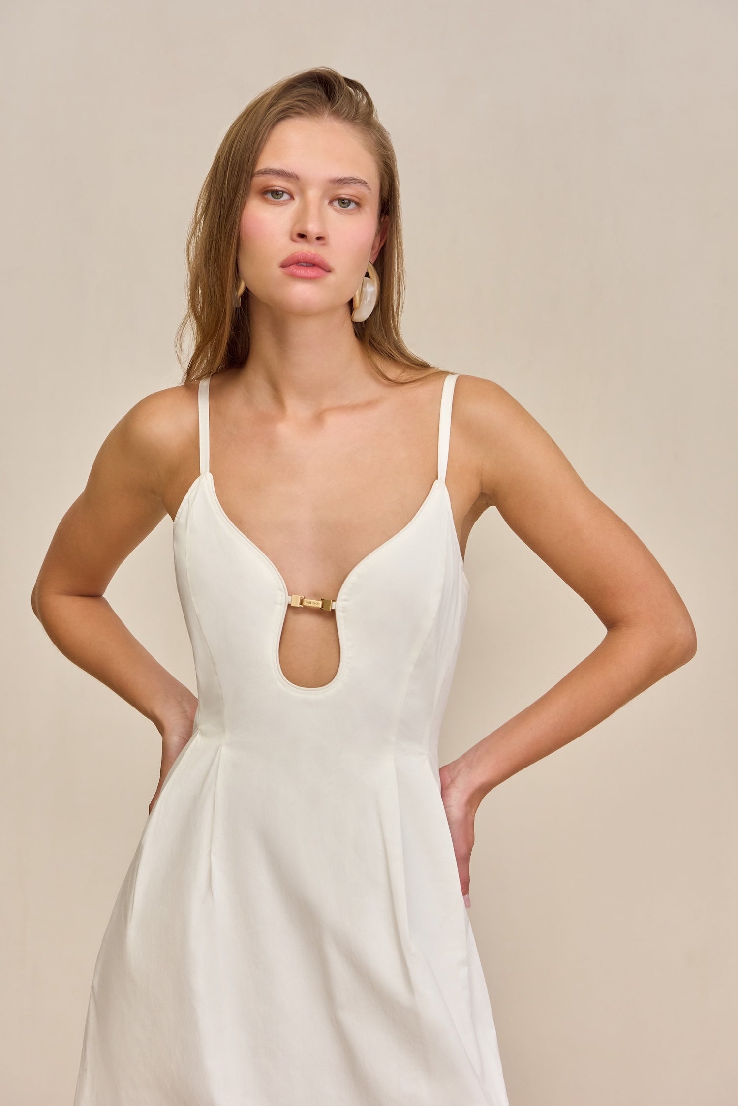 off white dress womens ELLARIA DRESS