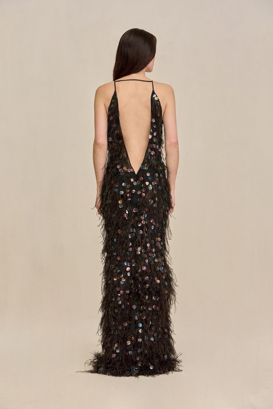 ALMIRA GOWN - BLACK MULTI