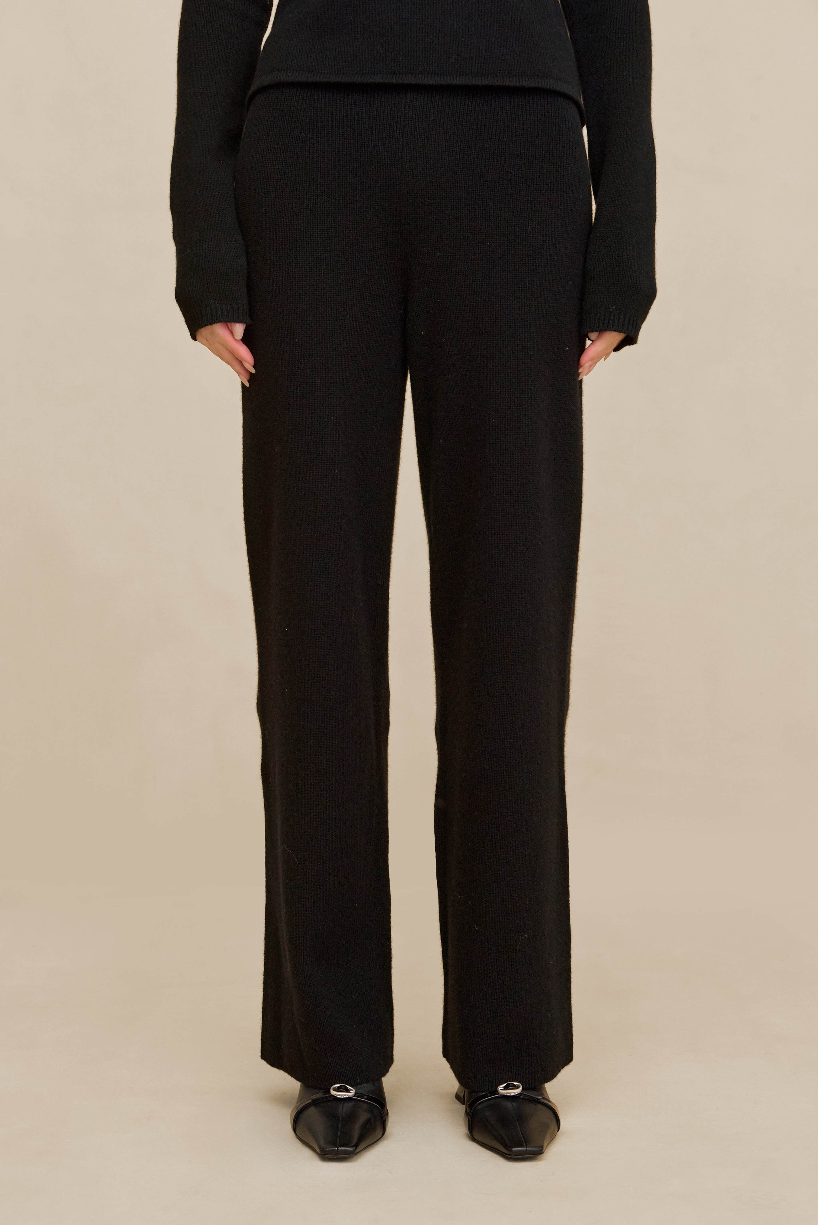 SONNY KNIT PANT - BLACK