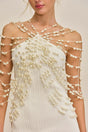 OLIVIANA KNIT DRESS - OFF WHITE