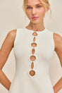 HARTLEY KNIT DRESS - OFF WHITE