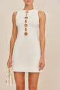 HARTLEY KNIT DRESS - OFF WHITE