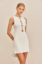 HARTLEY KNIT DRESS - OFF WHITE