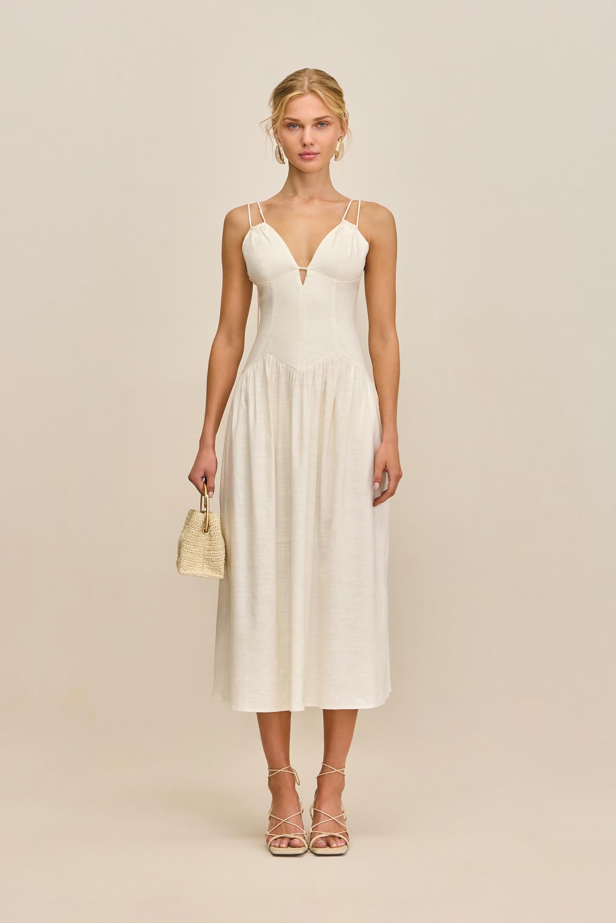 DARCEY DRESS - OFF WHITE