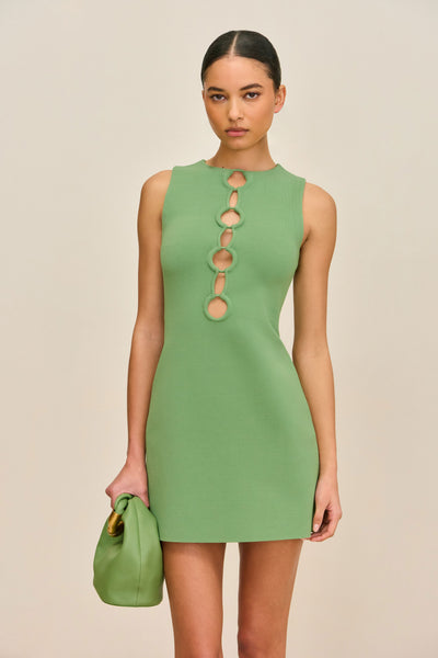 cult gaia kingsley knit dress Cult Gaia Kingsley Knit Dress in Light Camel