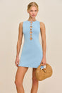 HARTLEY KNIT DRESS - COASTAL