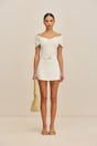 AMORET KNIT SKIRT - OFF WHITE