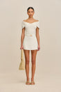 AMORET KNIT SKIRT - OFF WHITE