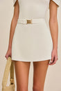 AMORET KNIT SKIRT - OFF WHITE