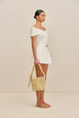 AMORET KNIT SKIRT - OFF WHITE
