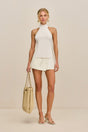 WAKE KNIT TOP - OFF WHITE