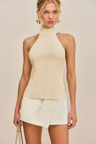WAKE KNIT TOP - SAND