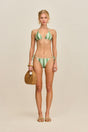 ESTELLA BIKINI TOP - CALLA LILLY STRIPE
